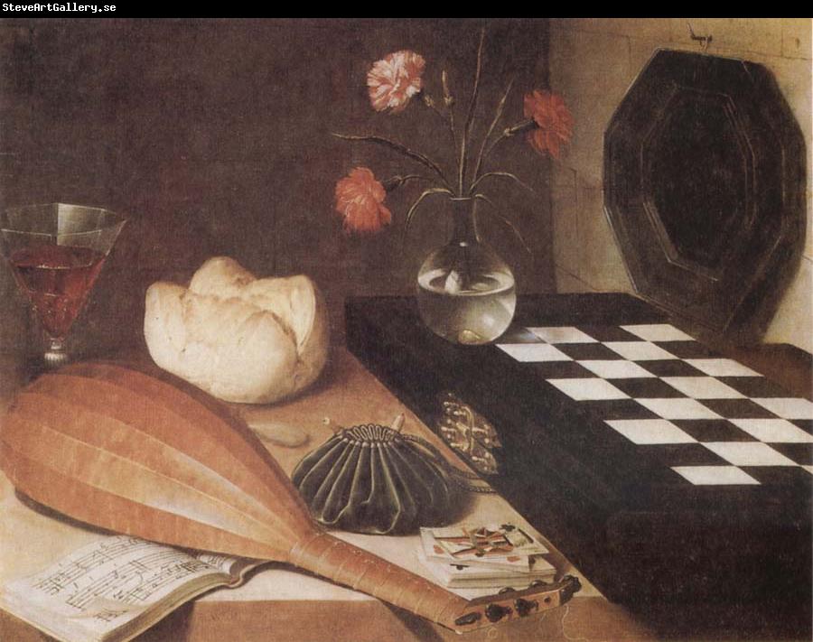 Lubin Baugin Still Life with Chessboard